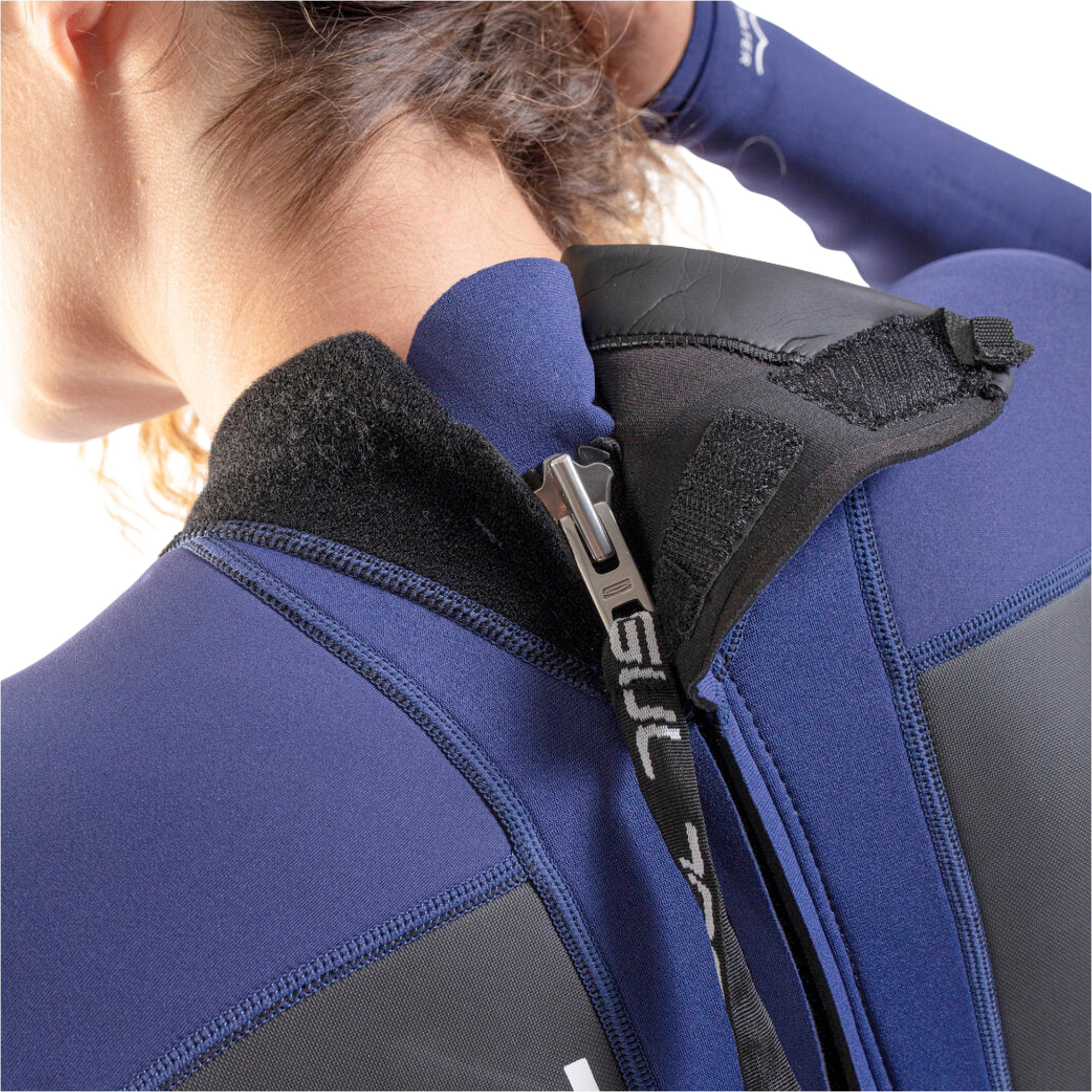 2026 Gul Womens Response 3/2mm Back Zip Wetsuit RE1319-C1 - Navy / Paisley